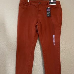 Ana a.n.a rust colored jeans, size 14 P petite, brand new with tags.